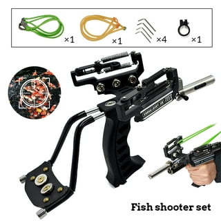 Fish Shooter Slingshot Hunting Catapult Suit Brush Arrow Stand Special Archery  Slingshot for Outdoor Hunting 