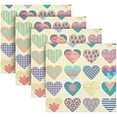 thumbnail image 5 of Dreamtimes Valentine's Day Love Heart Cloth Napkins Set of 1, Oversized Washable Reusable Polyester Dinner Table Napkins for Family, Restaurant, Party Decor, 20"x 20", 5 of 7