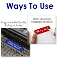 thumbnail image 3 of 1" x 3" Round Corner Name Tag Badge Blanks with Magnetic Backing - 10 Pack (Red), 3 of 8