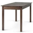 thumbnail image 5 of Scranton & Co Solid Wood Computer Desk in Distressed Charcoal Brown, 5 of 11