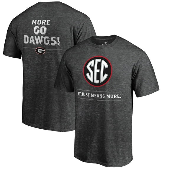 Men's Ash Georgia Bulldogs SEC Means More T-Shirt