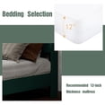 thumbnail image 6 of Caxkun Upholstered Platform Full Size Bed Frame with Wingback headboard Wooden Slats Support,Green Velvet, 6 of 6