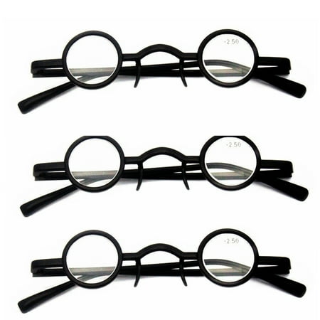 Image of 3 PACK 30mm Vintage Small Round Readers Reading Glasses Retro +1.0~3.5 Classic Fashion