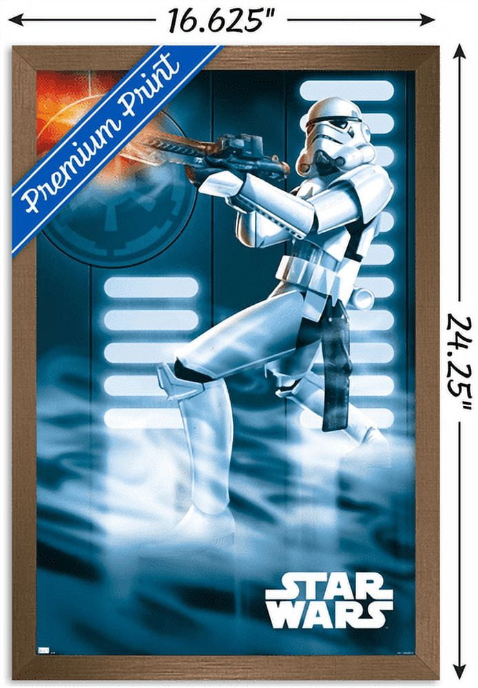 Star Wars: A New Hope - Stormtrooper Wall Poster, 14.725" x 22.375", Framed