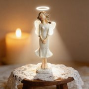 Guarder Angel Figurines Resin Angel Statues Table Decoration Ornament Collectible Figurines for Office Home Decors