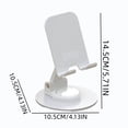 thumbnail image 3 of Soporte ajustable y plegable para teléfono y tablet con soporte de múltiples ángulos, diseño ligero y portátil, base estable con peso, para hogar, oficina, escuela, viajes, en negro o blanco., 3 of 6