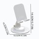 thumbnail image 3 of Soporte ajustable y plegable para teléfono y tablet con soporte de múltiples ángulos, diseño ligero y portátil, base estable con peso, para hogar, oficina, escuela, viajes, en negro o blanco., 3 of 6