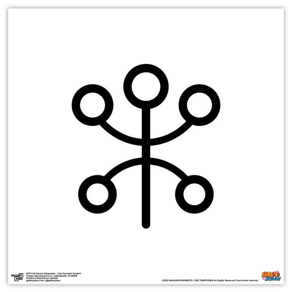 Gallery Pops Naruto Shippuden - Clan Sarutobi Symbol Wall Art, Unframed Version, 12" x 12"
