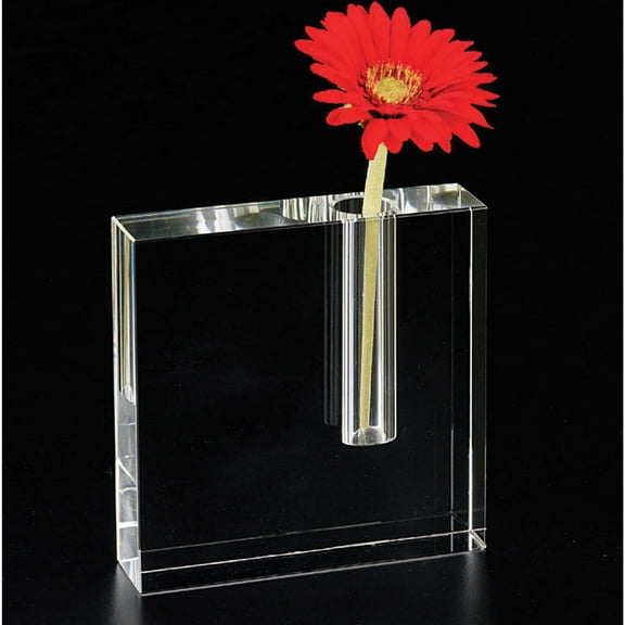 Fashion Badash Crystal Block Bud Vase (5 X 1.25) Made In China gm259