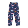 thumbnail image 5 of Goofa Dinosaur Printed Soft Pajama Pants for Men, Wide Leg Comfy Casual Lounge Yoga Pants-, 5 of 9