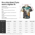 thumbnail image 5 of Pofeuu Desert Monkeys Drive Print Hawaiian Shirt for Men Sleeves Casual Button Down Summer Beach Dress Shirts T-Shirts,Medium, 5 of 7