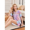 thumbnail image 4 of Ekouaer Nightgowns for Women Bamboo Viscose Sleep Shirts Short Sleeve Nightshirt Casual Sleepdress Soft Sleepwear, 4 of 6