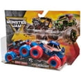 thumbnail image 7 of Monster Jam, 1:64 Scale Monster Trucks Toy Vehicle 2-pack, American Edition (Styles May Vary), 7 of 7