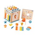 thumbnail image 4 of figatia Activity Cube Montessori Toy Girls Boys 6-12 Months Object Permanence Box Gift for Babies Children Drop Box Learning Cube Toy, 4 of 9