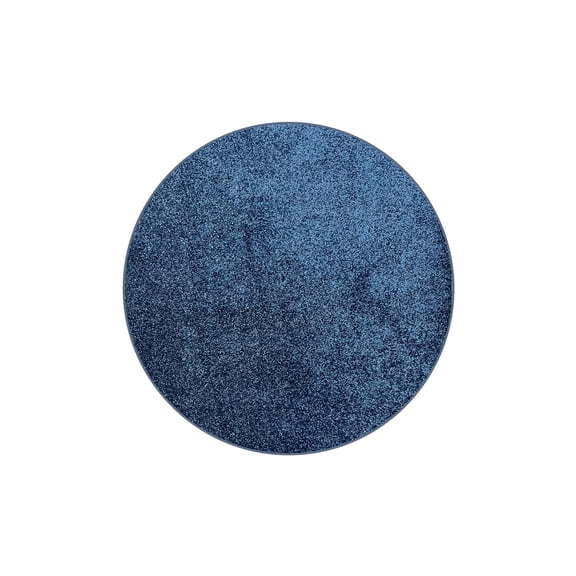 30 oz Soft and Cozy Area Rugs 1/2" Thick Cut Pile Polyester Material. Many Sizes Available (Color: Darkest Denim )