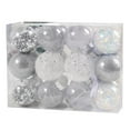 thumbnail image 1 of Adornos de bolas de Navidad perfecl 24 piezas en Plata, 1 of 8