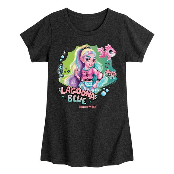 Monster High - Under The Water Lagoona Blue - Toddler & Youth Girls Short Sleeve T-Shirt