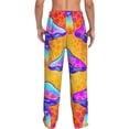 thumbnail image 3 of Balery Men'S Magic Mushrooms Pants,Sleepwear Pants,Pajama Pants,Pj Bottoms Drawstring And Pockets-Small, 3 of 9