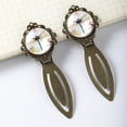 thumbnail image 3 of Dragonfly Elegant Vintage Copper-Colored Stainless Steel Lace Bookmarks - Set of 2, Gift for Readers, 3 of 5