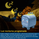 thumbnail image 5 of Reloj Despertador Digital Led Mesa Alarma dinosaurio Belug, Azul Claro, 5 of 5