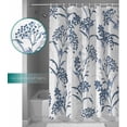 thumbnail image 6 of Vintage Floral Plant Shower Curtain, Blue Spring Summer Shower Curtain Set with Hooks, Spring Summer Waterproof Fabric Shower Curtains for Bathroom Decor, 36x72 Inch Bath Curtain, 6 of 6