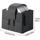 thumbnail image 2 of KAIYANG Contenedor de almacenamiento de platos de fieltro Bolsa de almacenamiento de platos para acampar con asas Soporte de platos a prueba de golpes Gris oscuro, 2 of 4