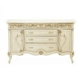 thumbnail image 2 of Michael Amini Platine de Royale Marble and Wood Sideboard - Champagne Ivory, 2 of 15