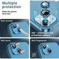 thumbnail image 6 of 2 Pack Camera Protector Compatible with iPhone 13 Mini Whole Piece 9H Tempered Glass Anti Scratch Dust Strong Adhesion full coverage Protective Pacific Blue, 6 of 17