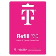 T-Mobile Prepaid $30 Cell Service Prepaid Refill Direct Top Up (Email Delivery)
