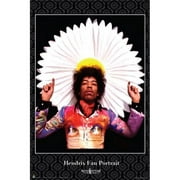 Scorpio Posters SCO3063 Jimi Hendrix Fan Portrait Poster Print - 24 x 36