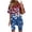 Navy, variant on Guluxicc 2 Piece Women's Plus Size Matching Sets 4th of July V Neck T Shirts Slim Legging Shorts Casual Summer Loungewear