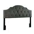 thumbnail image 1 of Home Fare Upholstered Headboard Charcoal Fabric Full Queen, 1 of 5
