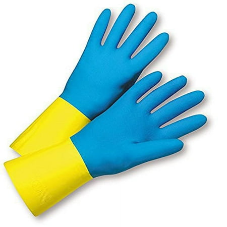 WEST CHESTER 2224/7 28MIL FLOCK LIN BLUE NEO/YELLOW LATEX