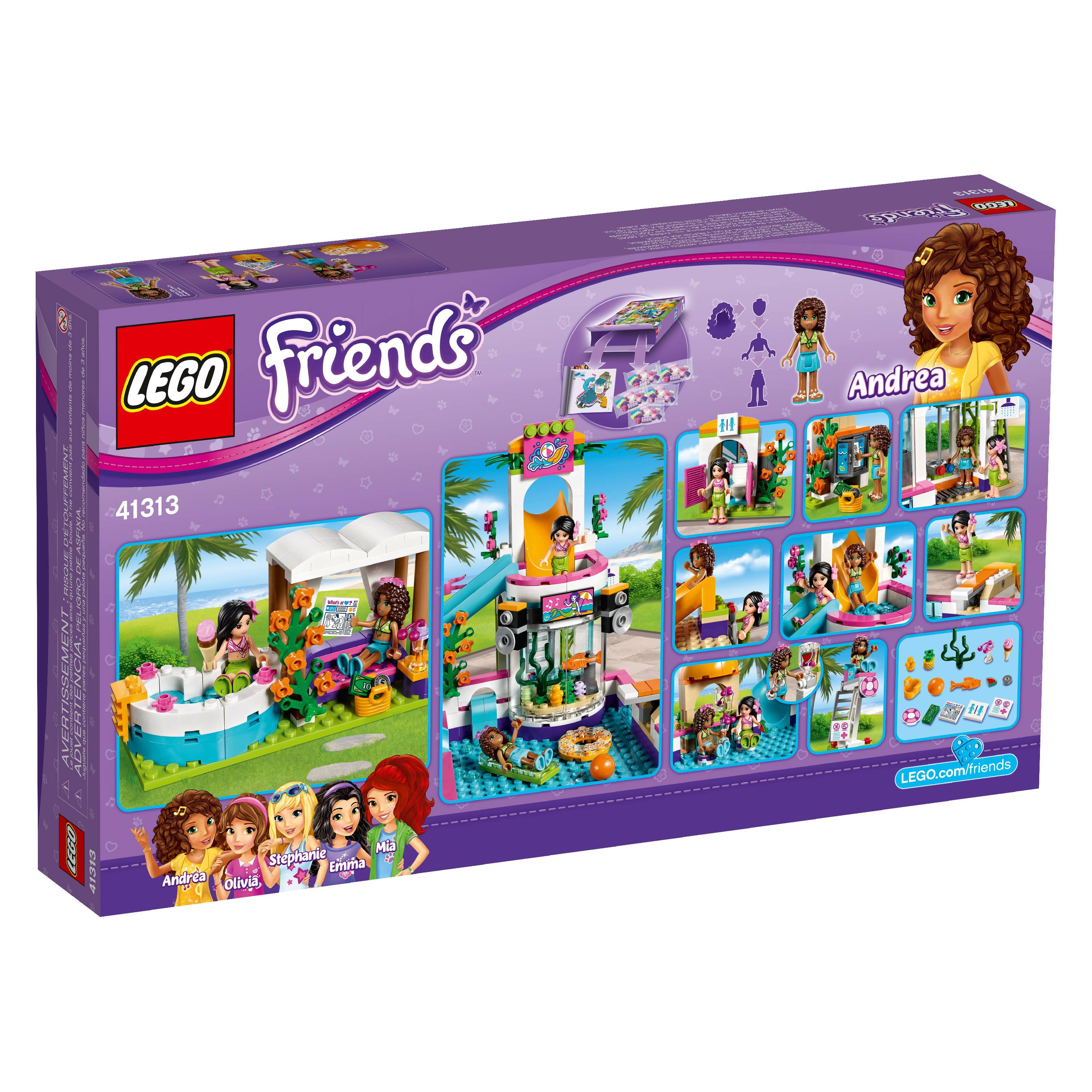Lego Friends Heartlake Summer Pool 41313 589 Pieces Walmartcom