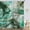 Green, variant on Purple Marble Bathroom Shower Curtain Set with Hooks 60X70in
