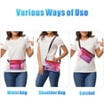 thumbnail image 3 of Waterproof Fanny Pack - Waterproof Phone Pouch with Waist Strap - Beach Accessories Waterproof Pouch Dry Bag Keep Phone Valuables Safe for Beach Surfing Kayaking Boating Fishing,Pink, 3 of 7