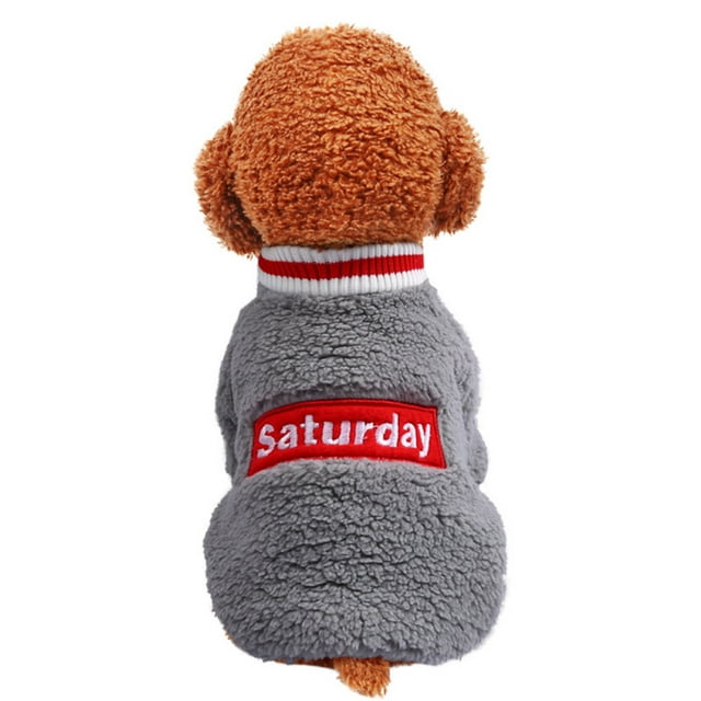 T-Shirt Style Agneau en Velours Pet Worthy pour Automne Hiver Mode pour Chats et Chiens
