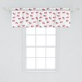 thumbnail image 2 of Ambesonne American Flag Design Window Valance, USA Signs Art, 54" X 18", White Red and Dark Violet, 2 of 3