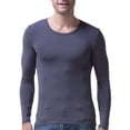 thumbnail image 2 of Sonducket Ropa interior térmica para hombre, capa base gruesa suave y respetuosa con la piel, ropa de invierno colorida, ropa interior de Camisetas Gris oscuro L, 2 of 6