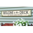 thumbnail image 2 of My Word! Welcome to The Deck Horizontal Above Board Welcome Sign for Over a Door or on Porch Deck or Patio Wall - Indoor Outdoor Farmhouse Rustic Porch and Garage Decor 8"x46.5", 2 of 2