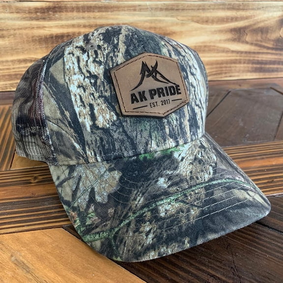 Alaska Camo Leather Patch Hat