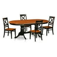 thumbnail image 2 of East West Furniture Plainville 5 Piece Cross-And-Ladder Dining Table Set, 2 of 2