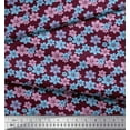 thumbnail image 2 of Soimoi Poly Georgette Fabric Artistic Floral Print Fabric by the Yard 52 Inch Wide, 2 of 3