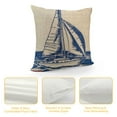 thumbnail image 4 of Awypu 4Pack Coastal Sailing Throw Pillow Covers Compass/Anchor/Sailboat/Map Ocean Theme Pillowcases Nautical Blue Beach Decorative Cushion Cover  for Sofa/Couch, 4 of 5