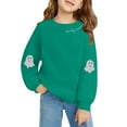 thumbnail image 5 of EnJoCho Youth Children Hooded Pullover Long Sleeve Oversized Soft Fleece Cute Printed Graphic Sweatshirt for Halloween Holiday Classroom Daily Play Wear, 5 of 7