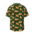 thumbnail image 7 of Hawaiian Shirt for Men - Vegetation Capybara Short Sleeve Button Down Casual Cuban Shirts for Men and Boys, 7 of 7
