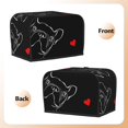 thumbnail image 3 of Lsque French Bulldog Print 2 Slice Toaster Cover , Kitchen Appliance Dustproof Protector , Toaster Protector Dustproof Kitchen Appliance Cover, 3 of 7