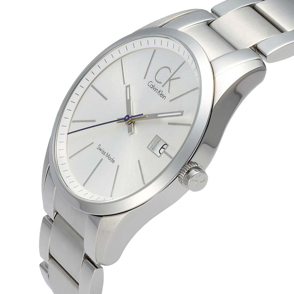 nicotine hire repair Calvin Klein Men's K2246120 Swiss Made Silver Dial Stainless Steel Bracelet  Watch - Walmart.com