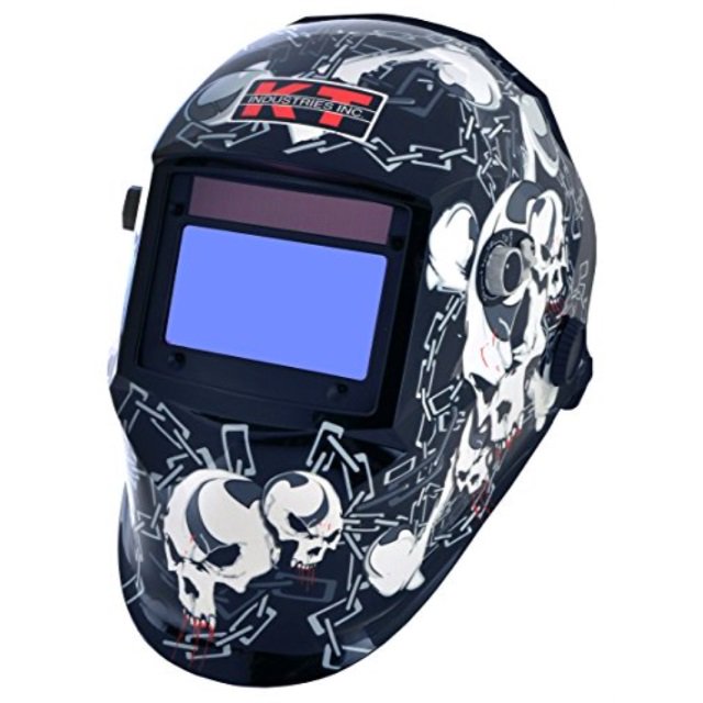 KT Industries 41075 Crossbones Auto Darkening Welding Helmet