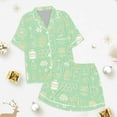 thumbnail image 3 of LIUYUNNN Kids Silk Pajamas Girls Bee Kids Button Down Pajamas Set Kids Pajamas Nightgown Girls Christmas Pjs 8-9 Years Boys Girls Fall Outfits, 3 of 3